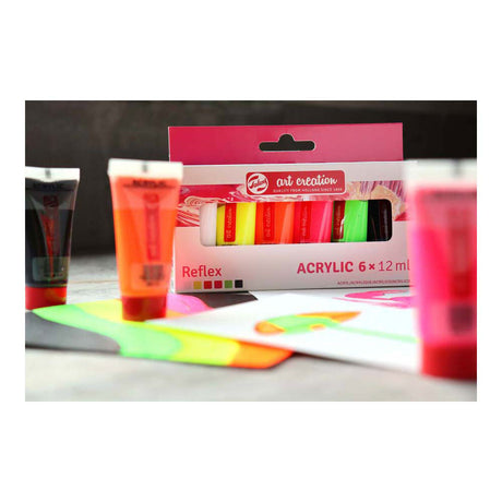 Talens art création ensemble de peinture acrylique reflex, 6x12ml