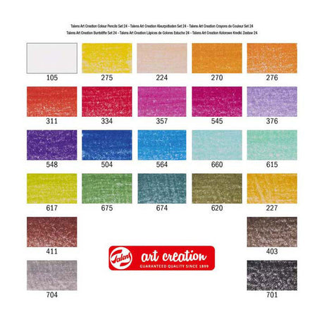 Talens art création crayons de couleur set 24