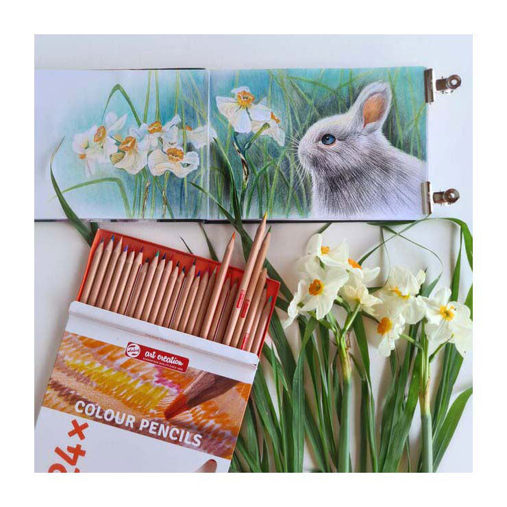 Talens art création crayons de couleur set 24