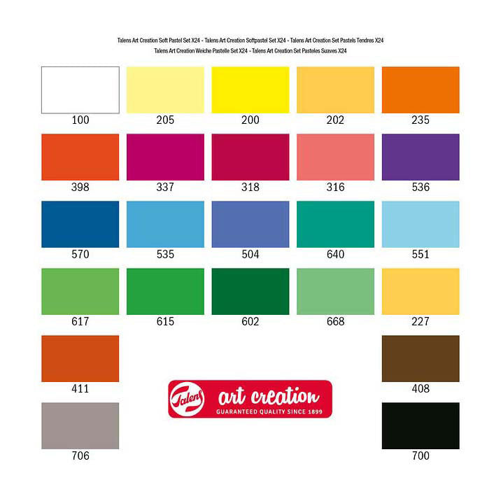 Talens art création pastel tendre set 24