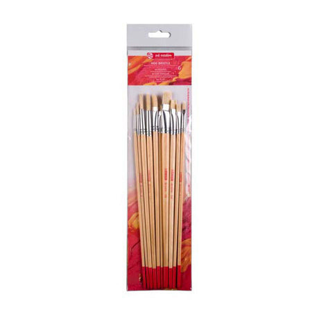Ensemble de pinceaux de création artistique Talens en poils de porc, mélange de 10