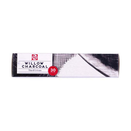 Talens charbon fin 30 sticks