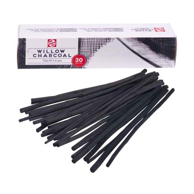 Talens charbon fin 30 sticks