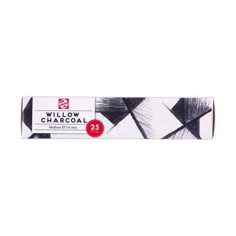 Talens charbon de bois médium 25 bâtonnets