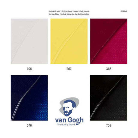 Ensemble de mélange primaire de peinture à l'huile Van Gogh | 5x20 ml