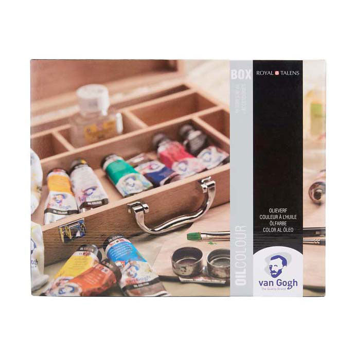 Talens van gogh boîte de peinture à l'huile basique avec 10 couleurs 40ml