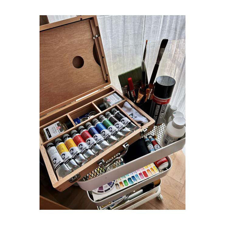 Talens van gogh boîte de peinture à l'huile basique avec 10 couleurs 40ml