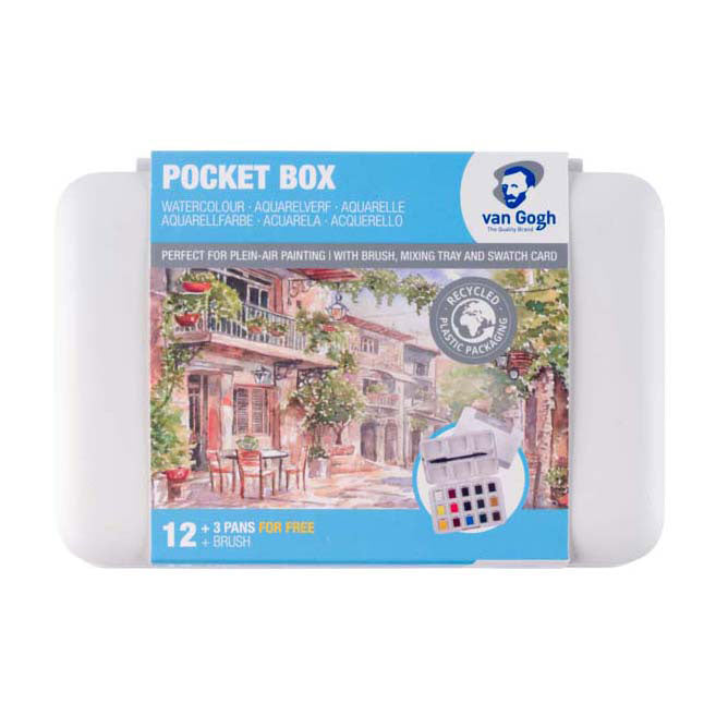 Bruynzeel van Gogh boîte de poche de peinture aquarelle couleurs de base