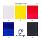 Ensemble de mélange primaire de peinture acrylique Bruynzeel van Gogh | 5x40 ml