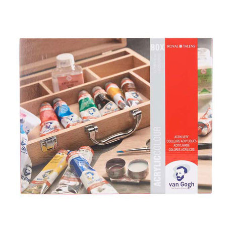 Peinture acrylique Bruynzeel van Gogh en boîte de base avec 10 couleurs 40ml