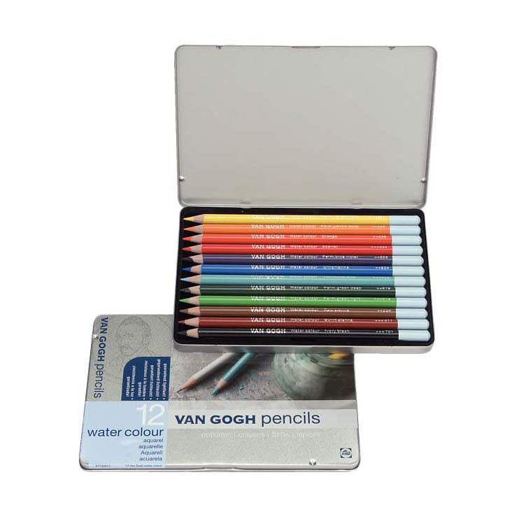 Bruynzeel van Gogh coffret de départ de crayons aquarelle avec 12 couleurs