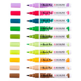 Bruynzeel ecoline – ensemble de stylos pinceaux botaniques, 10 couleurs