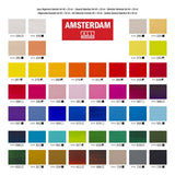 Ensemble de sélection générale de peinture acrylique série standard Bruynzeel Amsterdam 20 ml, 48 pièces.
