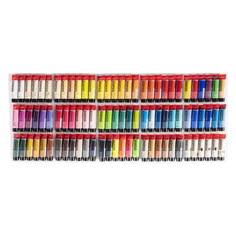 Ensemble complet de peinture acrylique série standard Bruynzeel Amsterdam 20 ml, 90 pièces.