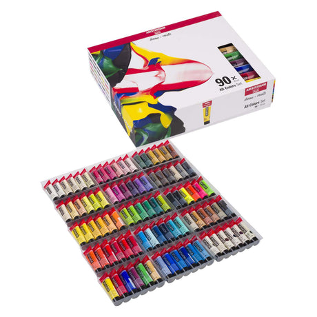 Ensemble complet de peinture acrylique série standard Amsterdam | 90 × 20 ml
