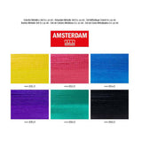 Bruynzeel Amsterdam série standard peinture acrylique ensemble métallique coloré 20 ml, 6 pcs.