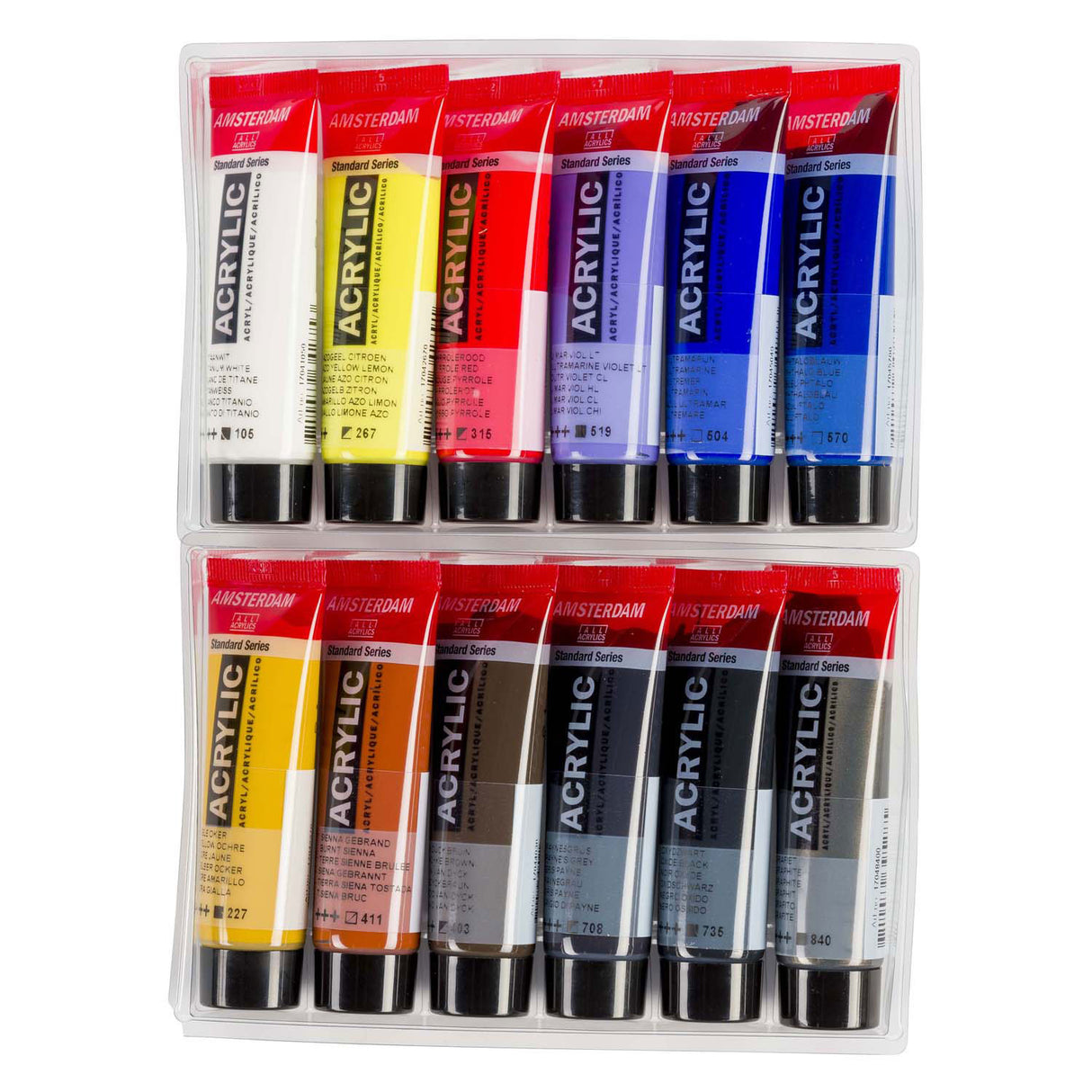 Bruynzeel Amsterdam série standard peinture acrylique paysage urbain set 20 ml, 12 pcs.