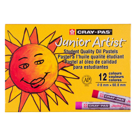 Ensemble de pastels à l'huile d'artiste junior Sakura cray-pas, 12 pièces.