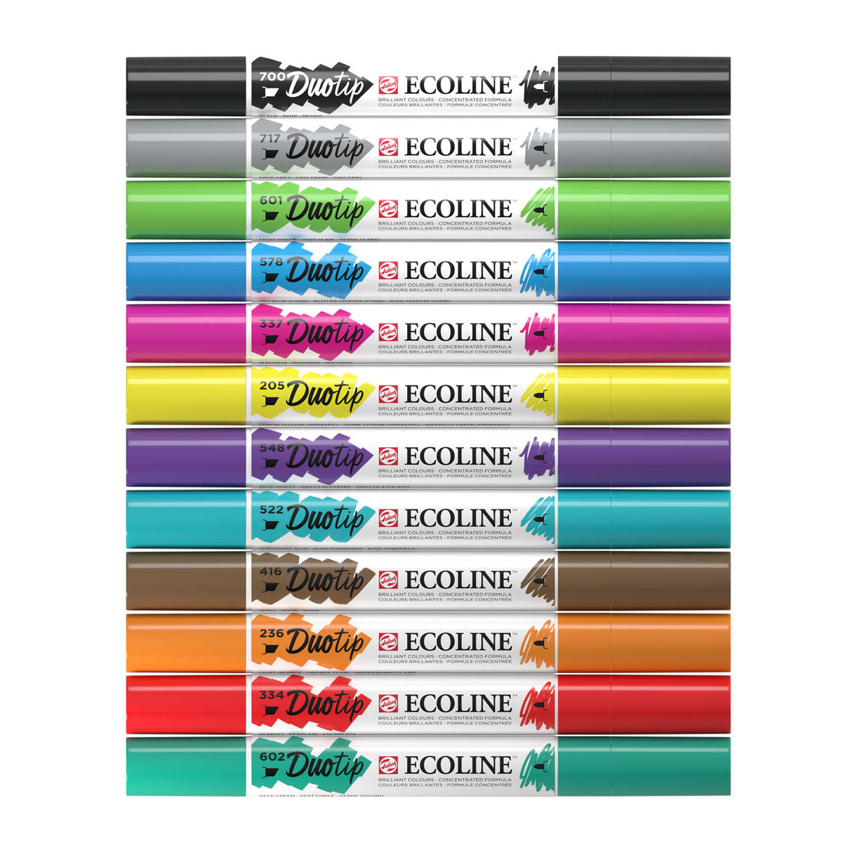 Ecoline Duotip Markers Basisset, 12dlg.