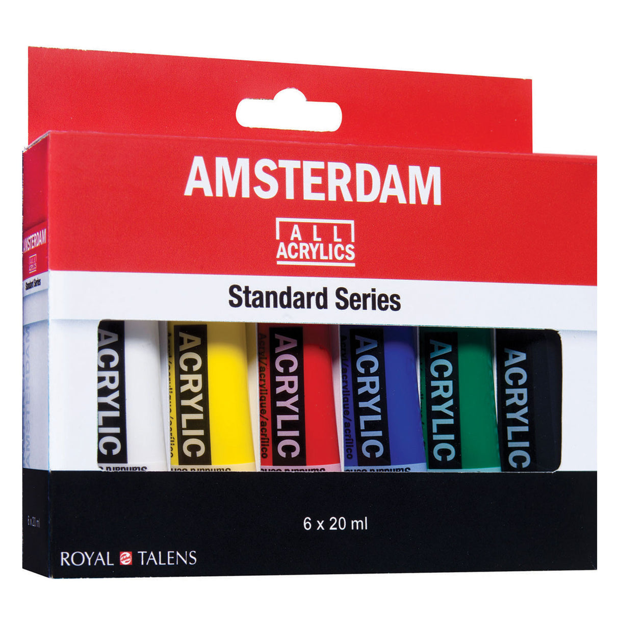 Ensemble standard de peinture acrylique Bruynzeel Amsterdam, 6 pcs.