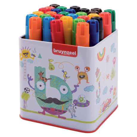 Feutres épais Bruynzeel en tube, 30 pcs.