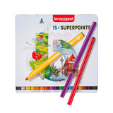 Bruynzeel feutres super point, 15 pcs.