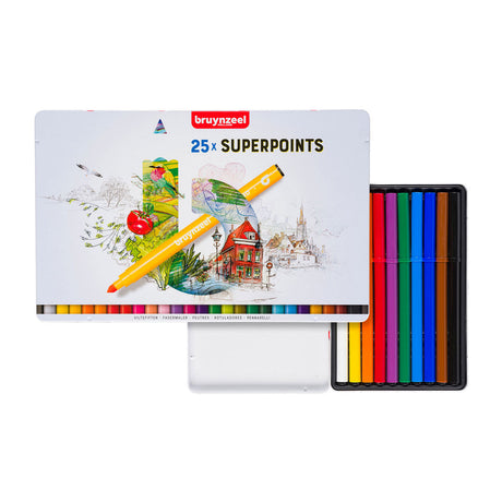 Bruynzeel feutres super point, 25 pcs.