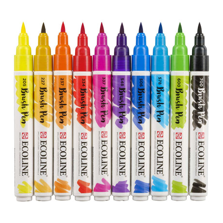 Stylo pinceau Talens Ecoline, 10 pcs.