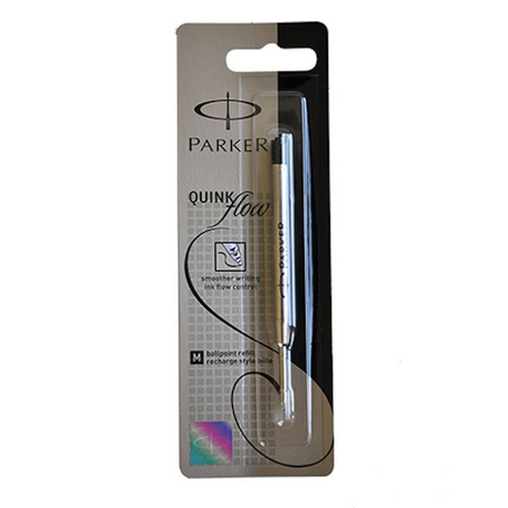 Parker balpen vulling zwart medium