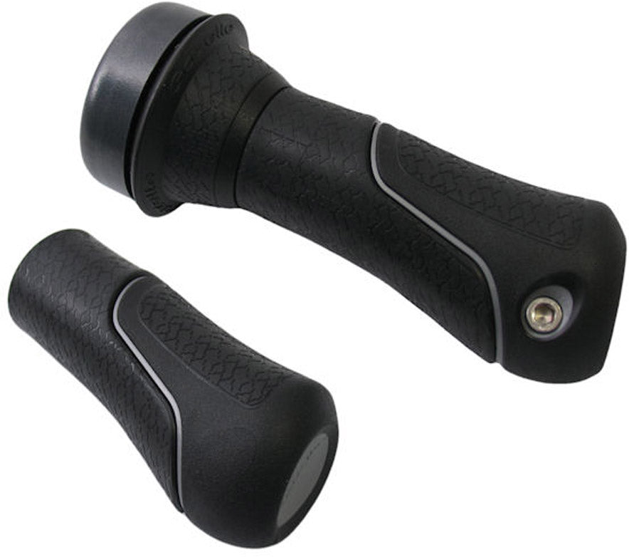 Gazelle handles with rotary bell - 105mm - Black