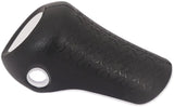 Gazelle Handle Cap Recht Basic 88 mm - noir avec tuyauterie blanche