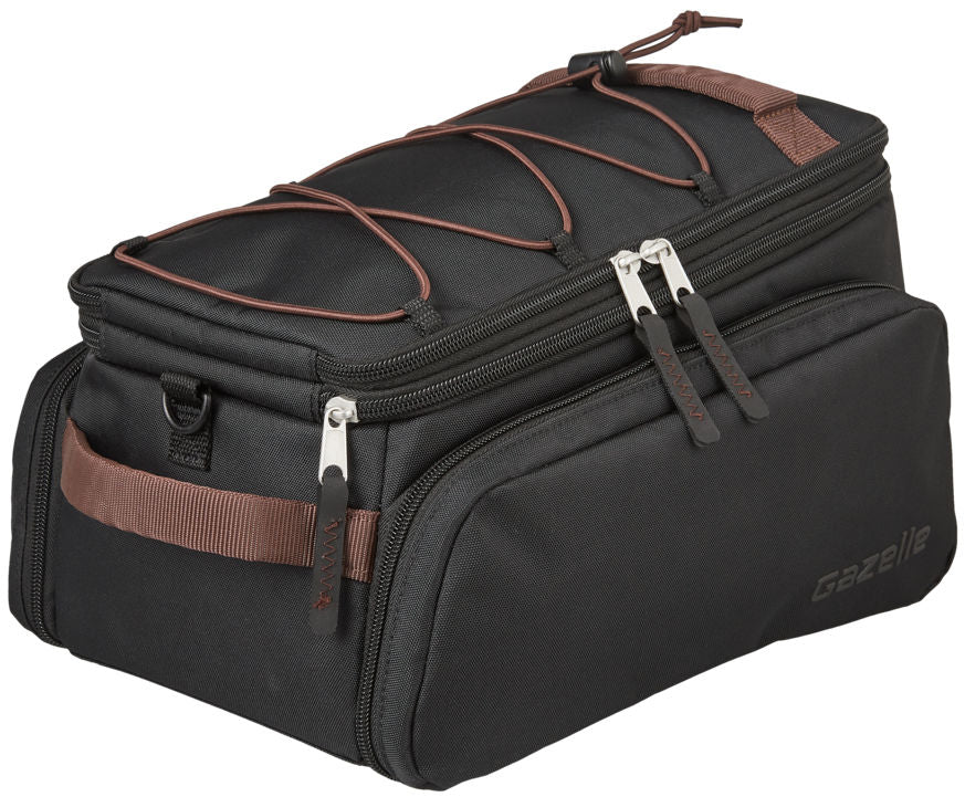 Sac de comportement de bagages de gazelle Trunkbag 31 litres - brun foncé noir