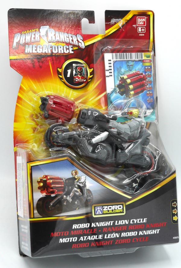 Bandai power rangers robo chevalier lion cycle