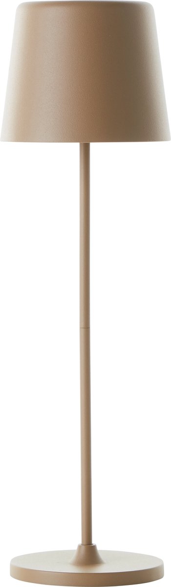 Brilliant kaami - lampe de table rechargeable - extérieur - led 2w 3000k - 3 stepdim - ip44 - cappuccino