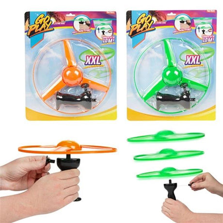 TOI-TOYS va jouer au tireur de disque d'hélicoptère xl