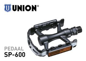 Union Pedal SP-600 aluminium, sort, 9 16. hængende emballage