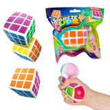 Toi-toys puzzle magique cube à presser 6 cm | 6 pièces