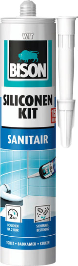 Mastic silicone sanitaire Bison 310 ml blanc