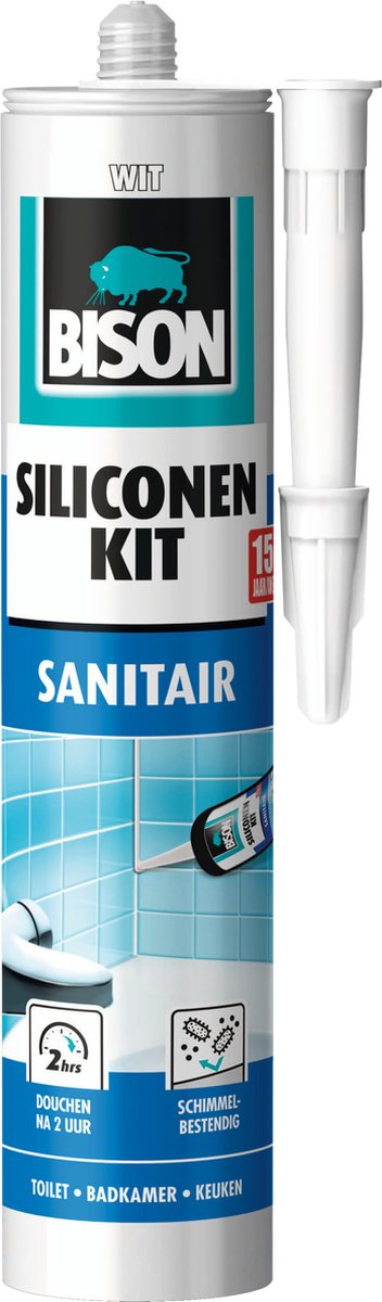 Mastic silicone sanitaire Bison 310 ml blanc