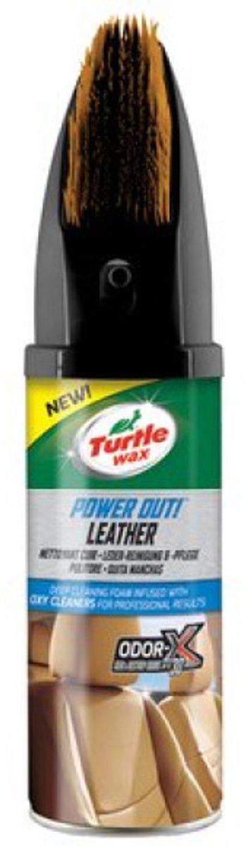Turtle Wax Power Out Leather - restaure le cuir - nettoie en douceur la saleté et les taches - donne une brillance naturelle - 400 ml