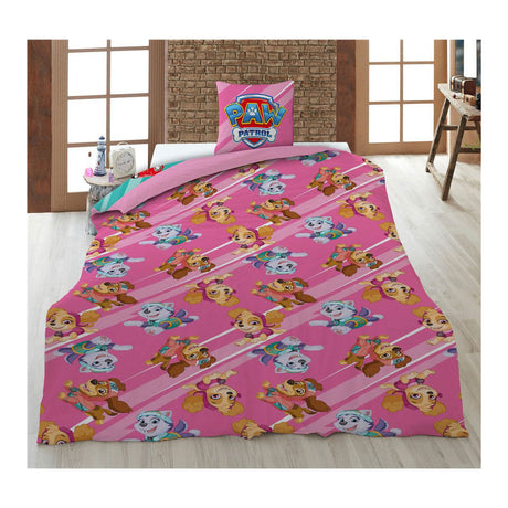 Housse de couette Paw Patrol rose 140x200cm
