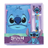 Lilo stitch luxe pluche notitieboek met pen