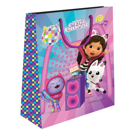 Sac cadeau en papier Gabby's Dollhouse 18x23x11 cm