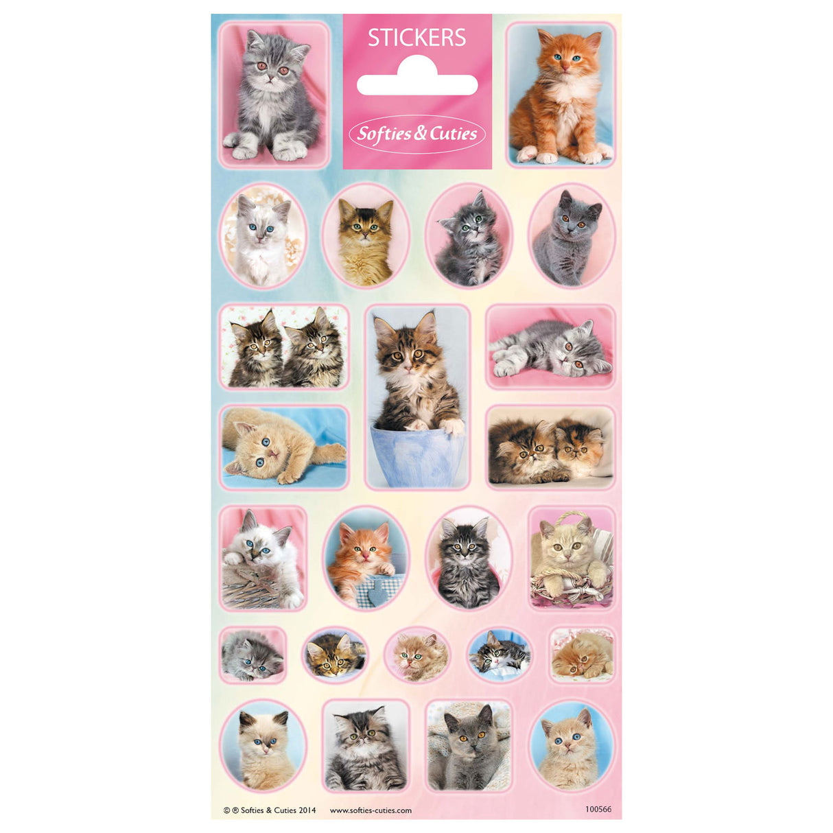 Totum stickervel cutie kittens