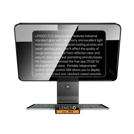 Lensgo téléprompteur autocue tc12