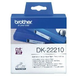 Ruban à lettres brother dk22210 29mm x 30500mm blanc