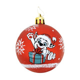 Paw patrol kinder kerstballen rood, 6st.