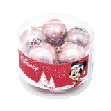 Disney kinder kerstballen minnie mouse roze , 10st.
