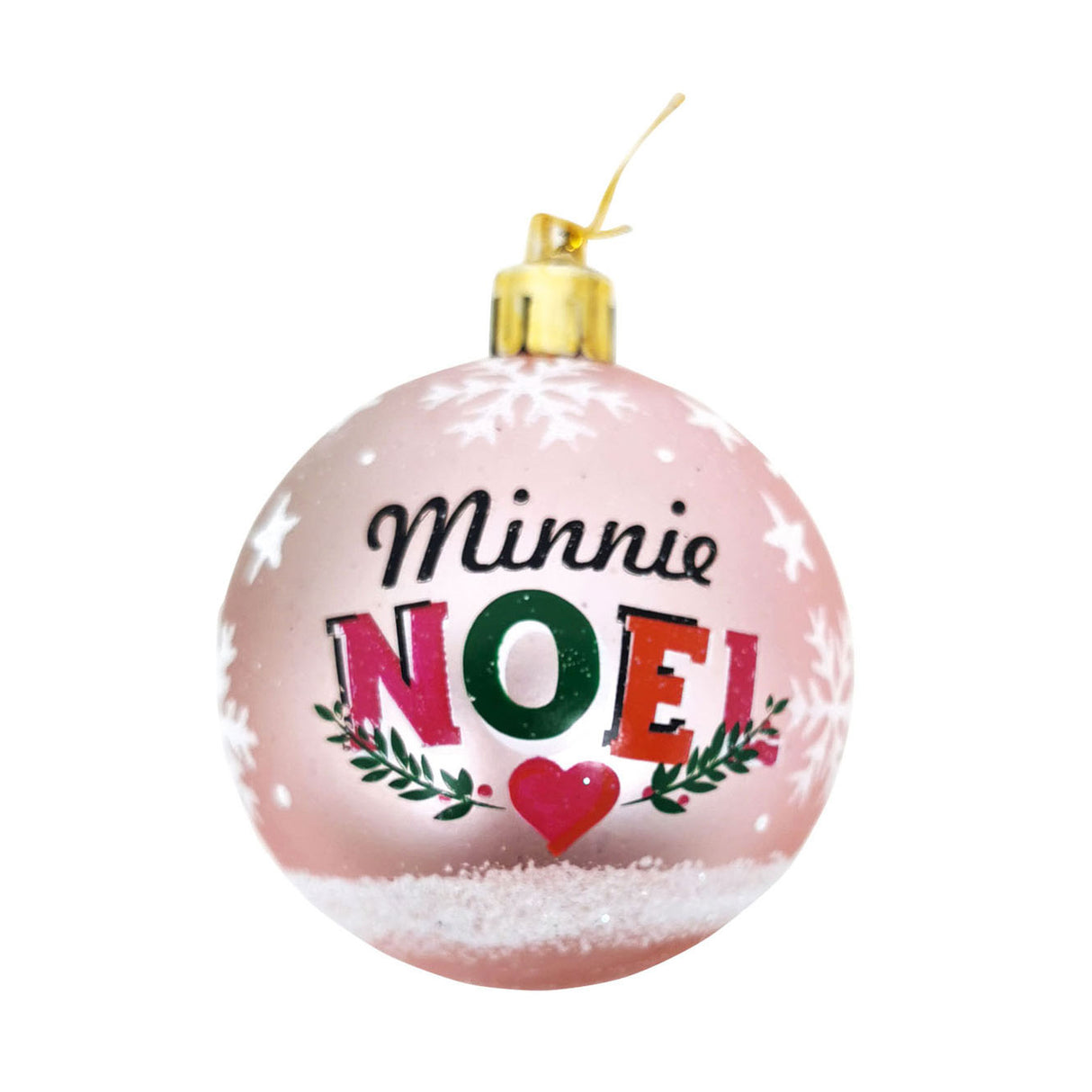 Disney kinder kerstballen minnie mouse roze , 10st.