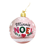 Disney kinder kerstballen minnie mouse roze, 6st.